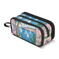 thumbnail image 1 of FORMRS Pencil Case with 3 Compartments Zipper Pouch, Elementary School Level and up, Purple Seaside, 1 of 8