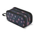 thumbnail image 1 of FORMRS Pencil Case with 3 Compartments Zipper Pouch, Elementary School Level and up, Red Fireworks Pattern, 1 of 8