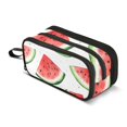 thumbnail image 1 of FORMRS Pencil Case with 3 Compartments Zipper Pouch, Elementary School Level and up, Red Watermelon, 1 of 8