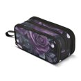 thumbnail image 1 of FORMRS Pencil Case with 3 Compartments Zipper Pouch, Elementary School Level and up, Roses and Pearls, 1 of 8