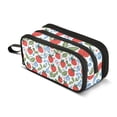 thumbnail image 1 of FORMRS Pencil Case with 3 Compartments Zipper Pouch, Elementary School Level and up, Vibrant Strawberries, 1 of 8