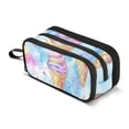 thumbnail image 1 of FORMRS Pencil Case with 3 Compartments Zipper Pouch, Elementary School Level and up, Watercolor Ice Cream Pattern, 1 of 8