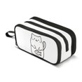 thumbnail image 1 of FORMRS Pencil Case with 3 Compartments Zipper Pouch, Elementary School Level and up, White Chubby Cat, 1 of 8