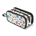 thumbnail image 1 of FORMRS Pencil Case with 3 Compartments Zipper Pouch, Elementary School Level and up, White Stars, 1 of 8