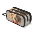 thumbnail image 1 of FORMRS Pencil Case with 3 Compartments Zipper Pouch, Elementary School Level and up, Yellow Dog Artist, 1 of 8