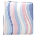 thumbnail image 1 of FORMRS 3 Ring Photo Album 4"x6" Self Adhesive Large Capacity PU Leather Cover, Abstract Pink, 1 of 8