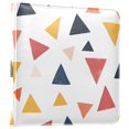 thumbnail image 1 of FORMRS 3 Ring Photo Album 4"x6" Self Adhesive Large Capacity PU Leather Cover, Abstract Triangles, 1 of 8