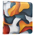 thumbnail image 1 of FORMRS 3 Ring Photo Album 4"x6" Self Adhesive Large Capacity PU Leather Cover, Abstract Wavy, 1 of 8