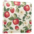 thumbnail image 1 of FORMRS 3 Ring Photo Album 4"x6" Self Adhesive Large Capacity PU Leather Cover, Apple Leaves Pattern, 1 of 8