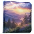 thumbnail image 1 of FORMRS 3 Ring Photo Album 4"x6" Self Adhesive Large Capacity PU Leather Cover, Beautiful Mountain, 1 of 8