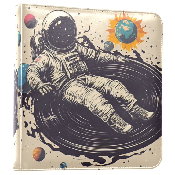 FORMRS 3 Ring Photo Album 4"x6" Self Adhesive Large Capacity PU Leather Cover, Beige Record