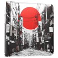 thumbnail image 1 of FORMRS 3 Ring Photo Album 4"x6" Self Adhesive Large Capacity PU Leather Cover, Black Streets, 1 of 8