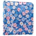 thumbnail image 1 of FORMRS 3 Ring Photo Album 4"x6" Self Adhesive Large Capacity PU Leather Cover, Blue Daisy, 1 of 8