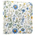 thumbnail image 1 of FORMRS 3 Ring Photo Album 4"x6" Self Adhesive Large Capacity PU Leather Cover, Blue Floral, 1 of 8