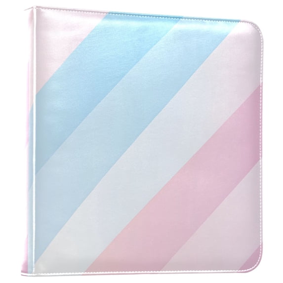 FORMRS 3 Ring Photo Album 4"x6" Self Adhesive Large Capacity PU Leather Cover, Blue Gradient