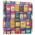 thumbnail image 1 of FORMRS 3 Ring Photo Album 4"x6" Self Adhesive Large Capacity PU Leather Cover, Blue Jam, 1 of 8