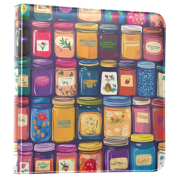 FORMRS 3 Ring Photo Album 4"x6" Self Adhesive Large Capacity PU Leather Cover, Blue Jam