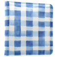 thumbnail image 1 of FORMRS 3 Ring Photo Album 4"x6" Self Adhesive Large Capacity PU Leather Cover, Blue Plain, 1 of 8