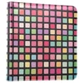 thumbnail image 1 of FORMRS 3 Ring Photo Album 4"x6" Self Adhesive Large Capacity PU Leather Cover, Colorful Block Pattern, 1 of 8