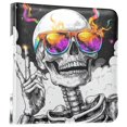 thumbnail image 1 of FORMRS 3 Ring Photo Album 4"x6" Self Adhesive Large Capacity PU Leather Cover, Colorful Glasses, 1 of 8