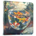 thumbnail image 1 of FORMRS 3 Ring Photo Album 4"x6" Self Adhesive Large Capacity PU Leather Cover, Colorful Goldfish, 1 of 8