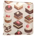 thumbnail image 1 of FORMRS 3 Ring Photo Album 4"x6" Self Adhesive Large Capacity PU Leather Cover, Cute Chocolate Cakes, 1 of 7