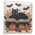 thumbnail image 1 of FORMRS 3 Ring Photo Album 4"x6" Self Adhesive Large Capacity PU Leather Cover, Cute Halloween Cat, 1 of 8