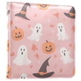 thumbnail image 1 of FORMRS 3 Ring Photo Album 4"x6" Self Adhesive Large Capacity PU Leather Cover, Cute Pink Halloween, 1 of 8