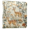 thumbnail image 1 of FORMRS 3 Ring Photo Album 4"x6" Self Adhesive Large Capacity PU Leather Cover, Deer Pattern, 1 of 8