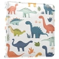 thumbnail image 1 of FORMRS 3 Ring Photo Album 4"x6" Self Adhesive Large Capacity PU Leather Cover, Dinosaur Pattern, 1 of 8