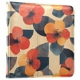 thumbnail image 1 of FORMRS 3 Ring Photo Album 4"x6" Self Adhesive Large Capacity PU Leather Cover, Flowers Pattern, 1 of 8