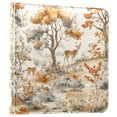 thumbnail image 1 of FORMRS 3 Ring Photo Album 4"x6" Self Adhesive Large Capacity PU Leather Cover, Forest Pattern, 1 of 8