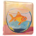 thumbnail image 1 of FORMRS 3 Ring Photo Album 4"x6" Self Adhesive Large Capacity PU Leather Cover, Goldfish, 1 of 8