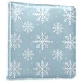 thumbnail image 1 of FORMRS 3 Ring Photo Album 4"x6" Self Adhesive Large Capacity PU Leather Cover, Gray Snowflake, 1 of 8