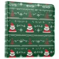 thumbnail image 1 of FORMRS 3 Ring Photo Album 4"x6" Self Adhesive Large Capacity PU Leather Cover, Green Christmas Trees, 1 of 8