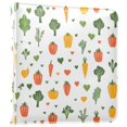 thumbnail image 1 of FORMRS 3 Ring Photo Album 4"x6" Self Adhesive Large Capacity PU Leather Cover, Green Cute Vegetables, 1 of 8