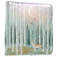 thumbnail image 1 of FORMRS 3 Ring Photo Album 4"x6" Self Adhesive Large Capacity PU Leather Cover, Green Deer, 1 of 8