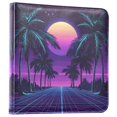 thumbnail image 1 of FORMRS 3 Ring Photo Album 4"x6" Self Adhesive Large Capacity PU Leather Cover, Green Digital Art, 1 of 8