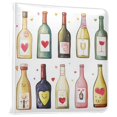 thumbnail image 1 of FORMRS 3 Ring Photo Album 4"x6" Self Adhesive Large Capacity PU Leather Cover, Happy Face Bottles, 1 of 8