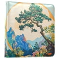 thumbnail image 1 of FORMRS 3 Ring Photo Album 4"x6" Self Adhesive Large Capacity PU Leather Cover, Large Pine Tree, 1 of 8