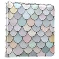 thumbnail image 1 of FORMRS 3 Ring Photo Album 4"x6" Self Adhesive Large Capacity PU Leather Cover, Light Blue Shimmering Pattern, 1 of 8