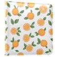 thumbnail image 1 of FORMRS 3 Ring Photo Album 4"x6" Self Adhesive Large Capacity PU Leather Cover, Orange, 1 of 8