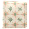 thumbnail image 1 of FORMRS 3 Ring Photo Album 4"x6" Self Adhesive Large Capacity PU Leather Cover, Pastel Beige Geometric, 1 of 8
