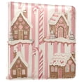 thumbnail image 1 of FORMRS 3 Ring Photo Album 4"x6" Self Adhesive Large Capacity PU Leather Cover, Pink Candy House, 1 of 8