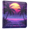 thumbnail image 1 of FORMRS 3 Ring Photo Album 4"x6" Self Adhesive Large Capacity PU Leather Cover, Pink Digital Art, 1 of 8