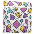 thumbnail image 1 of FORMRS 3 Ring Photo Album 4"x6" Self Adhesive Large Capacity PU Leather Cover, Purple Retro Pattern, 1 of 8