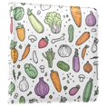 thumbnail image 1 of FORMRS 3 Ring Photo Album 4"x6" Self Adhesive Large Capacity PU Leather Cover, Purple Vegetables Pattern, 1 of 8