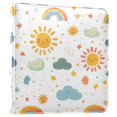 thumbnail image 1 of FORMRS 3 Ring Photo Album 4"x6" Self Adhesive Large Capacity PU Leather Cover, Rainbows Pattern, 1 of 8