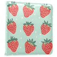 thumbnail image 1 of FORMRS 3 Ring Photo Album 4"x6" Self Adhesive Large Capacity PU Leather Cover, Red Strawberry, 1 of 8