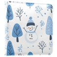 thumbnail image 1 of FORMRS 3 Ring Photo Album 4"x6" Self Adhesive Large Capacity PU Leather Cover, Simple Cartoon Snowmen, 1 of 8